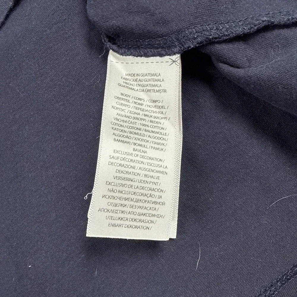 Polo Ralph Lauren Men's V Neck T-Shirt Color Navy Blue Size XXL